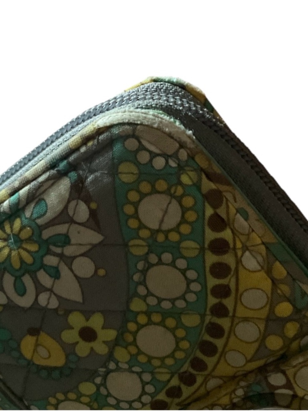 Vera Bradley Retired Lemon Parfait Quilted Alice Shoulder Bag and Wallet Set - Picture 10 of 11